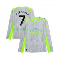 Manchester City Omar Marmoush 7 Hombre Camiseta alternativa 2025-2026 Manga Larga