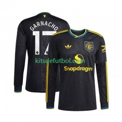 Manchester United Alejandro Garnacho 17 Hombre Camiseta alternativa 2025-2026 Manga Larga