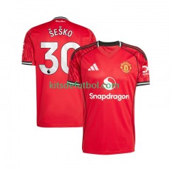 Manchester United Benjamin Sesko 30 Hombre Camiseta de local 2025-2026 Manga Corta