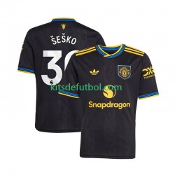 Manchester United Benjamin Sesko 30 Hombre Camiseta alternativa 2025-2026 Manga Corta