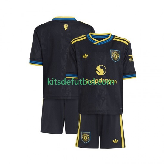 Equipación completa Niño Manchester United Camiseta alternativa 2025-2026 Manga Corta