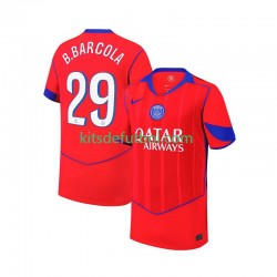 Paris Saint-Germain Bradley Barcola 29 Hombre Camiseta alternativa 2025-2026 Manga Corta