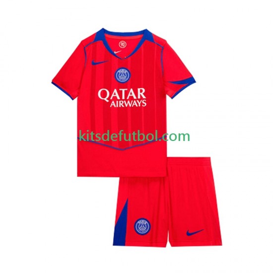 Equipación completa Niño Paris Saint-Germain Camiseta alternativa 2025-2026 Manga Corta