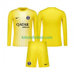 Equipación completa Niño Paris Saint-Germain Portero Camiseta alternativa 2025-2026 Manga Larga