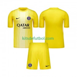 Equipación completa Niño Paris Saint-Germain Portero Camiseta alternativa 2025-2026 Manga Corta
