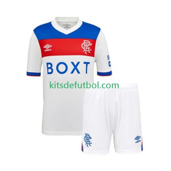 Equipación completa Niño Rangers Camiseta de visitante 2025-2026 Manga Corta