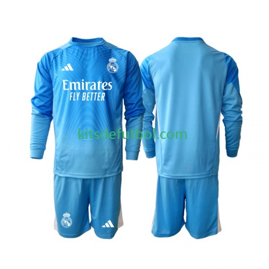 Equipación completa Niño Real Madrid Portero Camiseta de local 2025-2026 Manga Larga