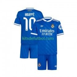 Equipación completa Niño Real Madrid Kylian Mbappe 10 Camiseta alternativa 2025-2026 Manga Corta