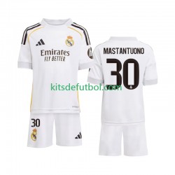 Equipación completa Niño Real Madrid Mastantuono 30 Camiseta de local 2025-2026 Manga Corta