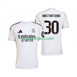 Real Madrid Mastantuono 30 Hombre Camiseta de local 2025-2026 Manga Corta