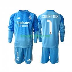 Equipación completa Niño Real Madrid Thibaut Courtois 1 Camiseta de local 2025-2026 Manga Larga