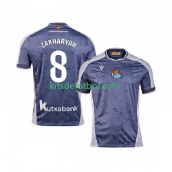 Real Sociedad Arsen Zakharyan 8 Hombre Camiseta de visitante 2025-2026 Manga Corta