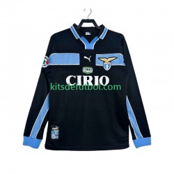 SS Lazio Retro 1998 1999 Hombre Camiseta de visitante Manga Larga