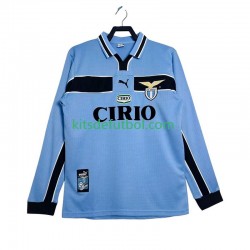 SS Lazio Retro 1998 1999 Hombre Camiseta de local Manga Larga