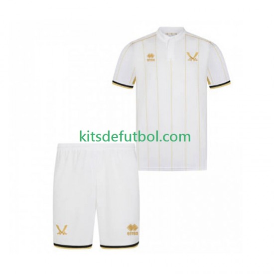 Equipación completa Niño Sheffield United Camiseta de visitante 2025-2026 Manga Corta