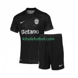 Equipación completa Niño Sporting CP Camiseta de visitante 2025-2026 Manga Corta