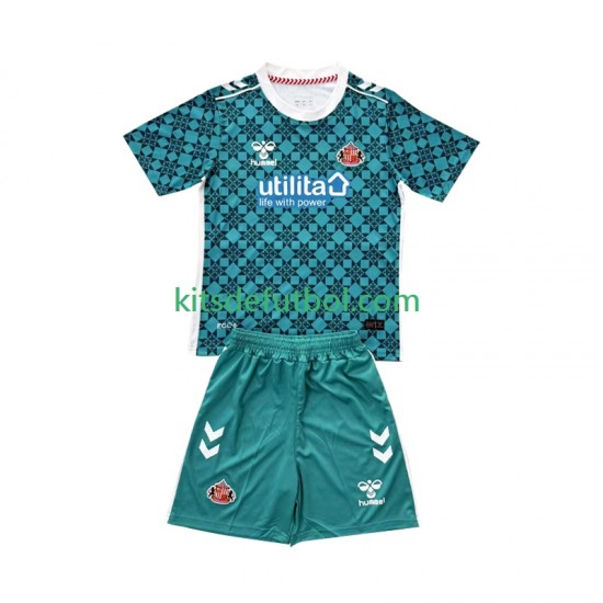 Equipación completa Niño Portero Sunderland Camiseta de local 2025-2026 Manga Corta