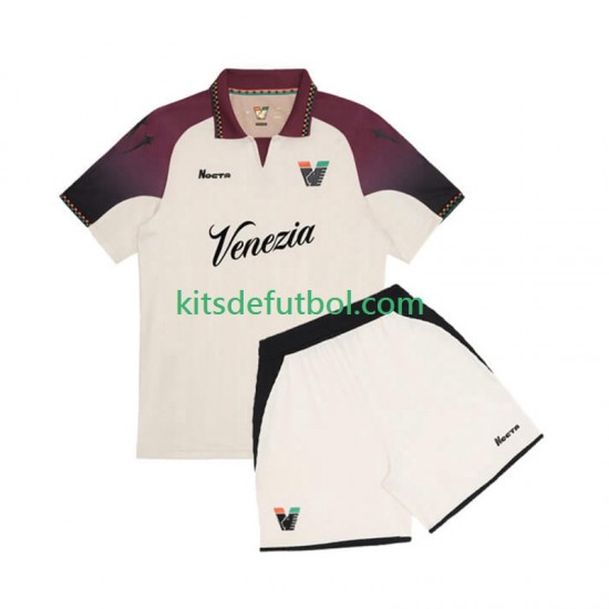Equipación completa Niño Venezia Camiseta de visitante 2025-2026 Manga Corta