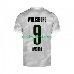VfL Wolfsburg Mohamed Amoura 9 Hombre Camiseta de visitante 2025-2026 Manga Corta