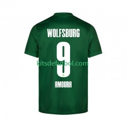 VfL Wolfsburg Mohamed Amoura 9 Hombre Camiseta de local 2025-2026 Manga Corta