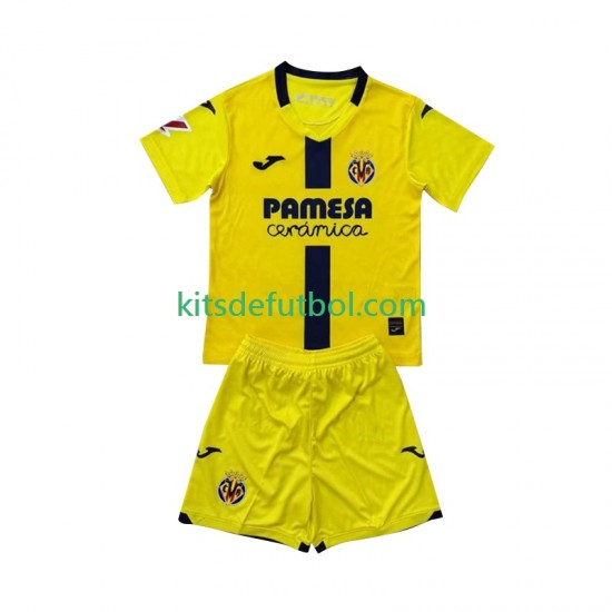 Equipación completa Niño Villarreal CF Camiseta de local 2025-2026 Manga Corta