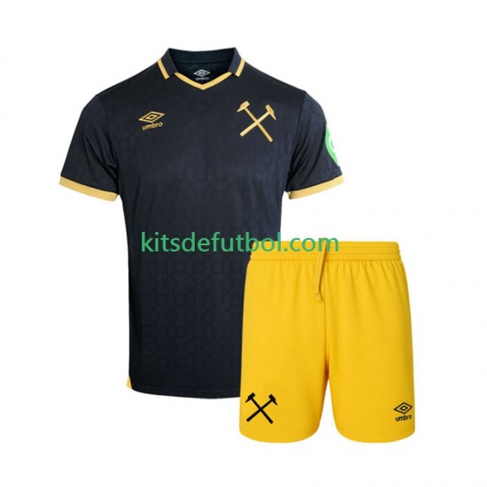 Equipación completa Niño West Ham United Camiseta alternativa 2025-2026 Manga Corta