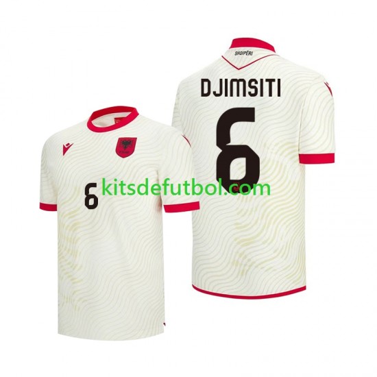 World Cup 2026 Albania Berat Djimsiti 6 Hombre Camiseta de visitante Manga Corta