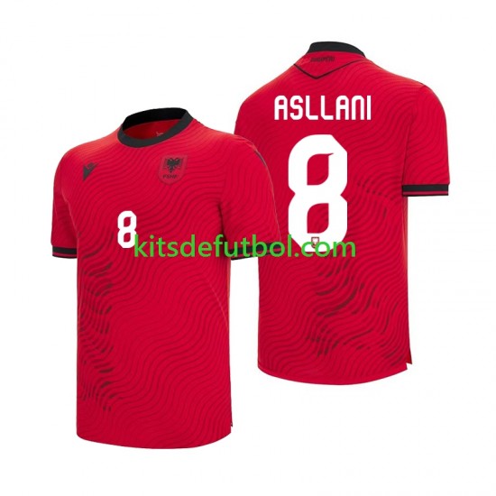 World Cup 2026 Albania Kristjan Asllani 8 Hombre Camiseta de local Manga Corta