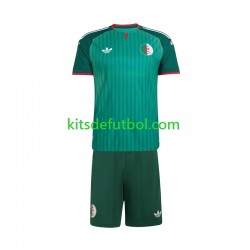 Equipación completa Niño Argelia 2026 Camiseta de visitante Manga Corta