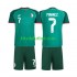 Equipación completa Niño Argelia Riyad Mahrez 7 2026 Camiseta de visitante Manga Corta
