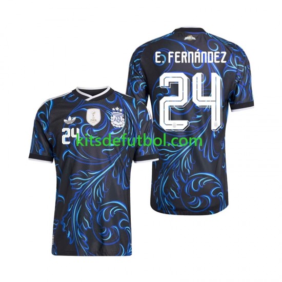 World Cup 2026 Argentina Enzo Fernandez 24 Hombre Camiseta de visitante Manga Corta