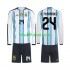 Equipación completa Niño World Cup 2026 Argentina Enzo Fernandez 24 Camiseta de local Manga Larga