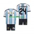 Equipación completa Niño World Cup 2026 Argentina Enzo Fernandez 24 Camiseta de local Manga Corta