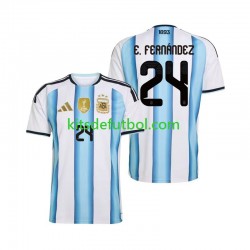 World Cup 2026 Argentina Enzo Fernandez 24 Hombre Camiseta de local Manga Corta