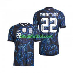 World Cup 2026 Argentina Franco Mastantuono 22 Hombre Camiseta de visitante Manga Corta