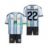 Equipación completa Niño World Cup 2026 Argentina Franco Mastantuono 22 Camiseta de local Manga Corta