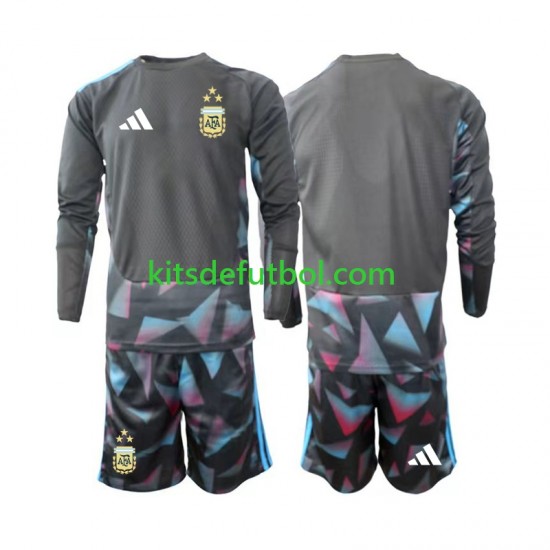Equipación completa Niño World Cup 2026 Argentina Portero Camiseta de local Manga Larga