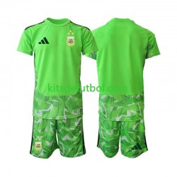 Equipación completa Niño World Cup 2026 Argentina Portero Camiseta alternativa Manga Corta