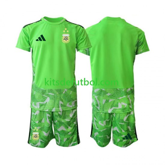 Equipación completa Niño World Cup 2026 Argentina Portero Camiseta alternativa Manga Corta