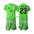 Equipación completa Niño World Cup 2026 Argentina Portero Emiliano Martinez 23 Camiseta alternativa Manga Corta