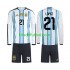 Equipación completa Niño World Cup 2026 Argentina Jose Manuel Lopez 21 Camiseta de local Manga Larga
