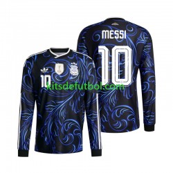 World Cup 2026 Argentina Lionel Messi 10 Hombre Camiseta de visitante Manga Larga