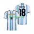 World Cup 2026 Argentina Nico Paz 18 Hombre Camiseta de local Manga Corta