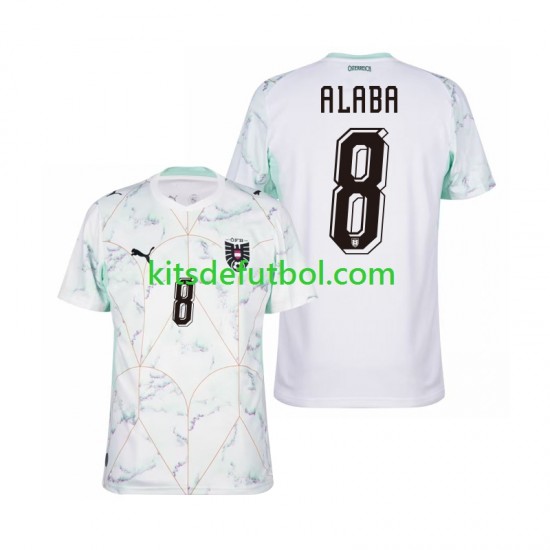 World Cup 2026 Austria David Alaba 8 Hombre Camiseta de visitante Manga Corta