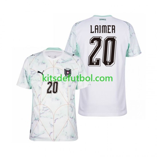 World Cup 2026 Austria Konrad Laimer 20 Hombre Camiseta de visitante Manga Corta