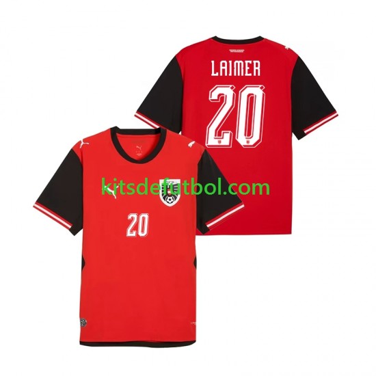 World Cup 2026 Austria Konrad Laimer 20 Hombre Camiseta de local Manga Corta