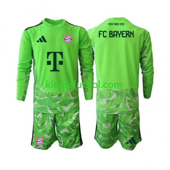 Equipación completa Niño Bayern de Múnich Portero Camiseta de local 2026-2027 Manga Larga