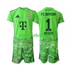 Equipación completa Niño Bayern de Múnich Portero Manuel Neuer 1 Camiseta de local 2026-2027 Manga Corta