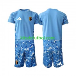 Equipación completa Niño World Cup 2026 Bélgica Portero Camiseta de local Manga Corta