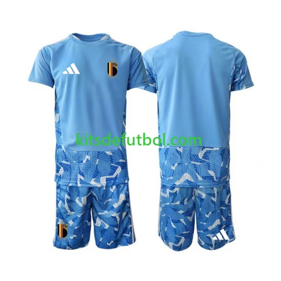 Equipación completa Niño World Cup 2026 Bélgica Portero Camiseta de local Manga Corta